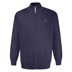 Duke Mens D555 Franco 2 Knitted Full Zip Kingsize Sweatshirt / Navy